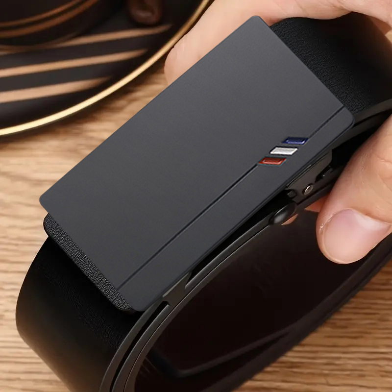 Leather Works Belt - Şık Erkek PU Deri Kemer -