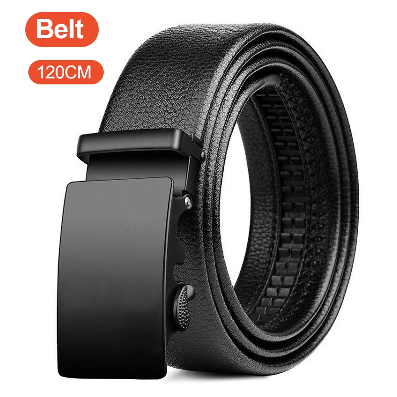 Leather Works Belt - İş erkek Kemeri Metal Otomatik Toka