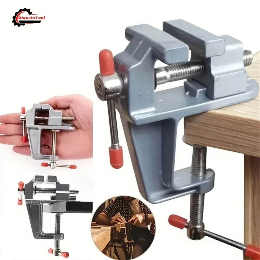 Leatherwork Hobby - Mini Masa Kelepçesi Küçük Tezgah Alüminyum