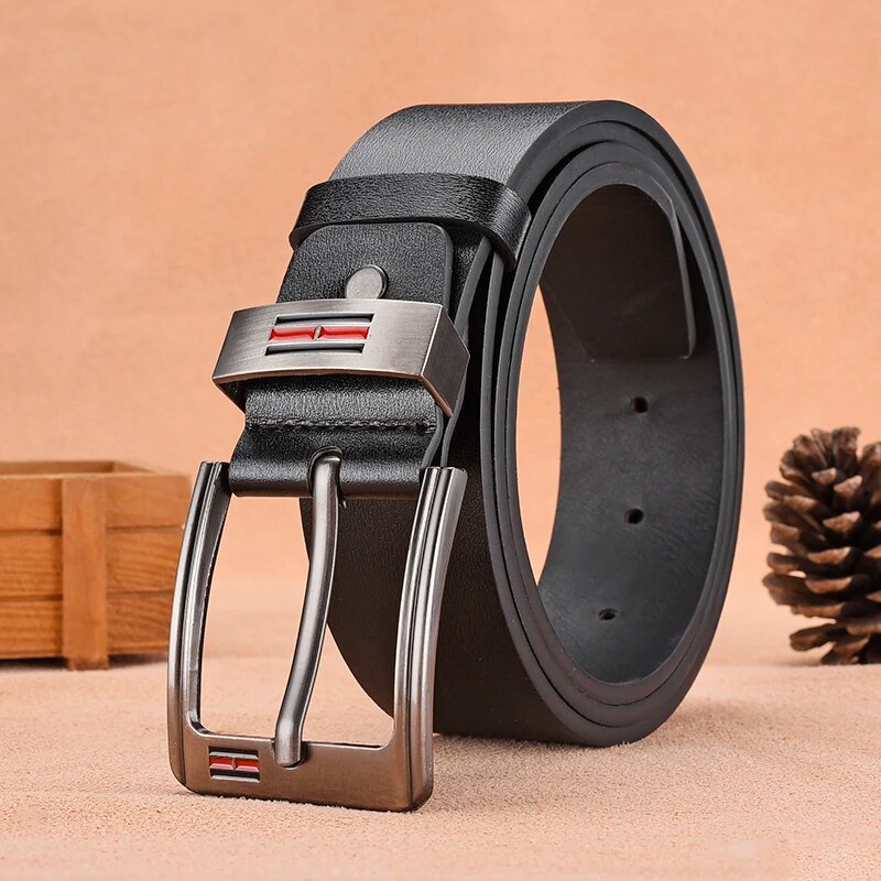 Leather Works Belt - Moda Günlük Lüks Erkek Metal Tokalı