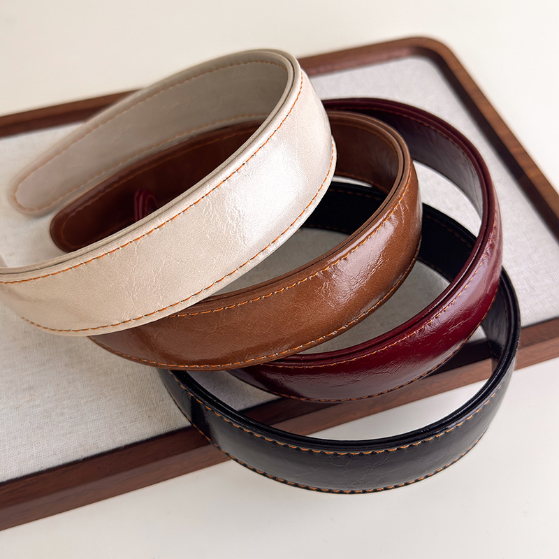 Deri Bantlar Basit Düz Renk Ko - Leatherwork Rings incelemesi ve fiyatı