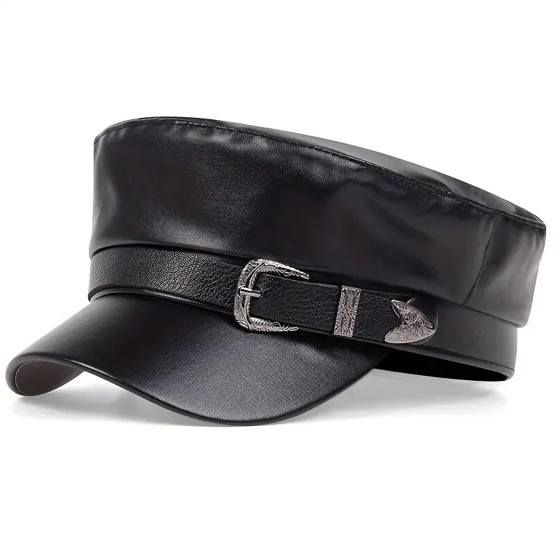 Moda Kadın Büyük Tokalı Deri Ş - Leather Work Hat incelemesi ve fiyatı