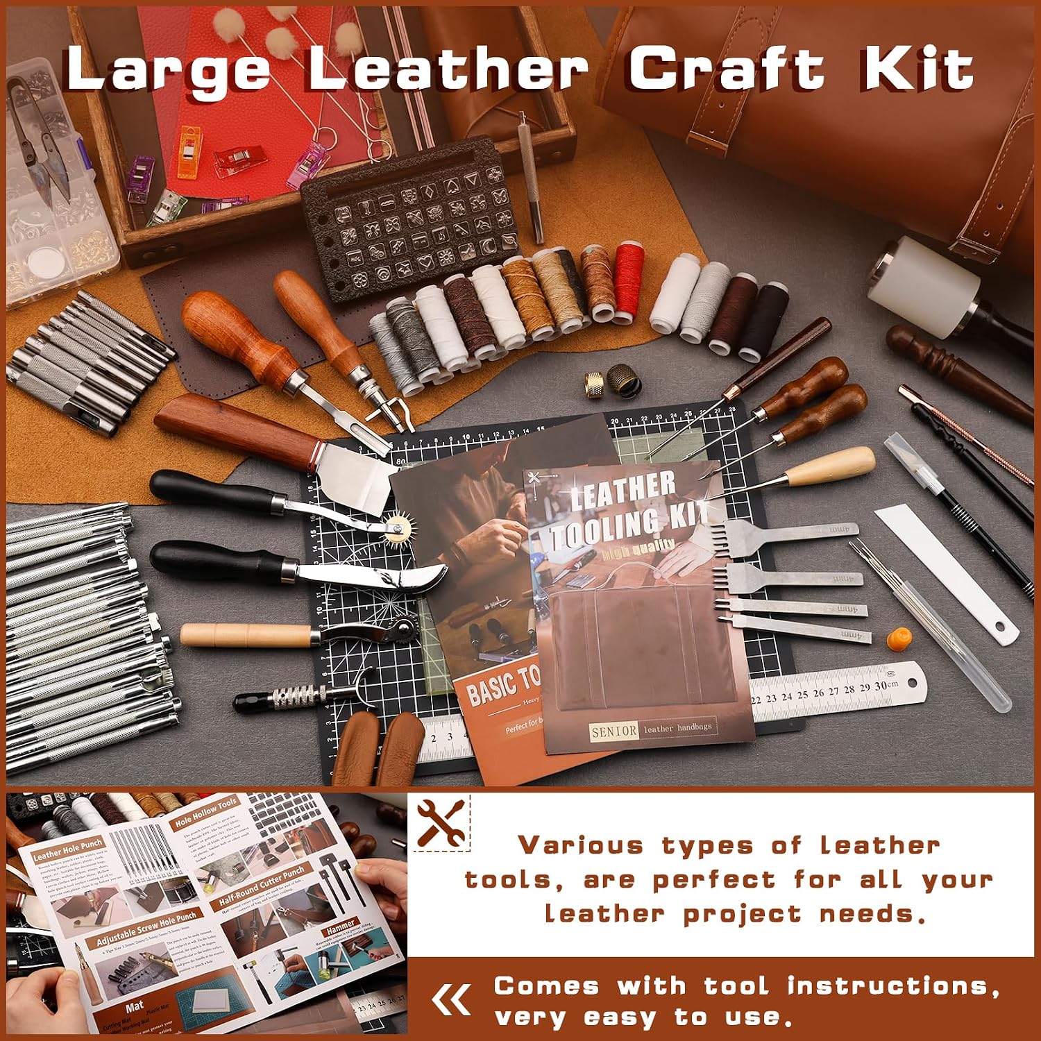 Deri İşleme Seti, Özel El Çant - Leatherwork Craft incelemesi ve fiyatı