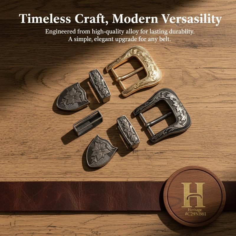 Çiçek desenli vintage metal ke - Leather Works Belt incelemesi ve fiyatı